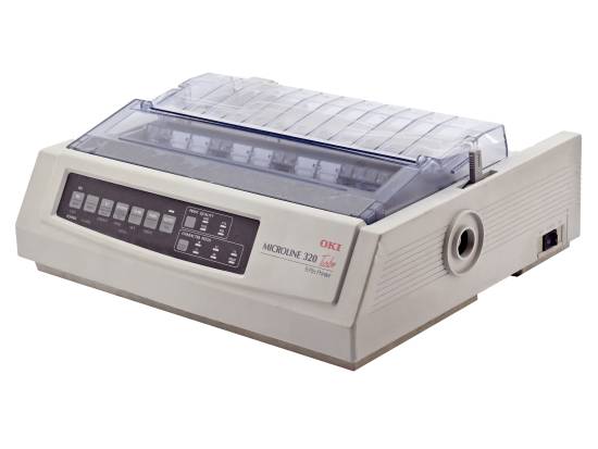 Okidata Microline 320 Turbo Parallel Dot Matrix Printer (62411601) - No Rear Sheet Guide