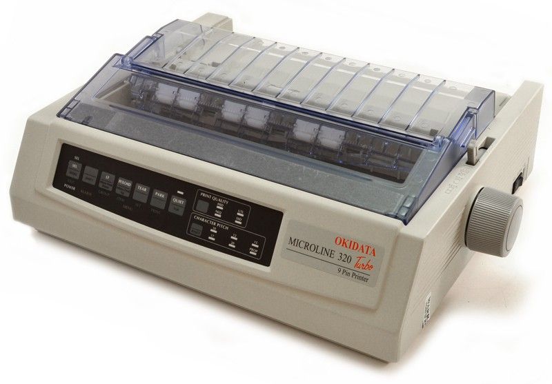 Okidata Microline 320 Turbo Parallel Dot Matrix Printer