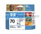 HP #70 Gloss Enhancer & Gray Printhead
