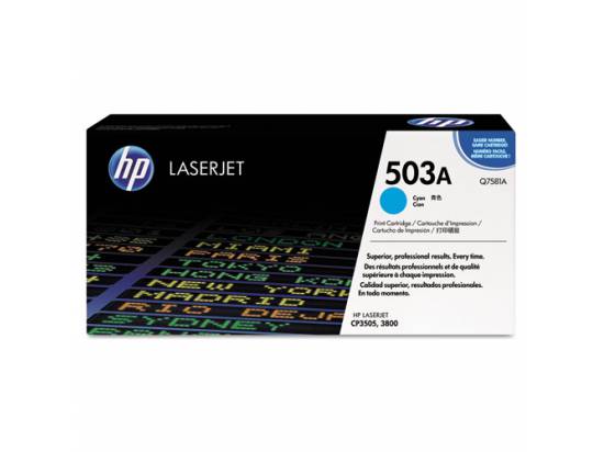 HP 3800 OEM Toner Cyan Q7581A