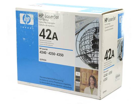 HP OEM 42A Black Toner Cartridge (Q5942A)