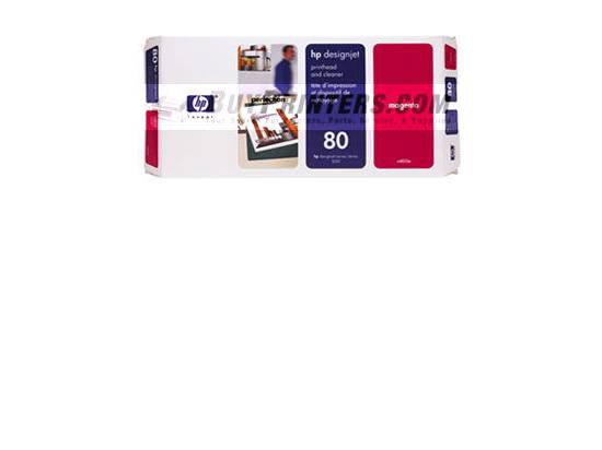 HP #80 Magenta Printhead and Cleaner