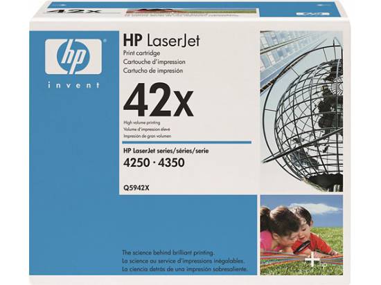 HP OEM 42X Black Toner Cartridge (Q5942X)