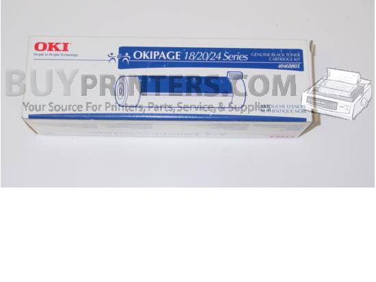 Okidata 40468801 for Okipage 18/20/24 Series Black Toner Genuine OKI
