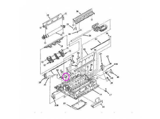 Okidata Line Feed Motor Interconnect (53328401)