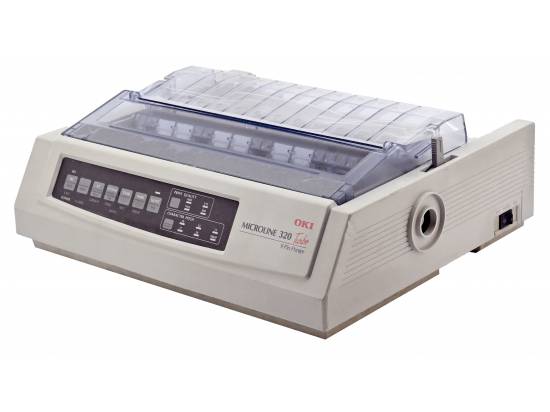 Okidata Microline 320 Turbo Parallel Dot Matrix Printer (62411601) - No Rear Sheet Guide