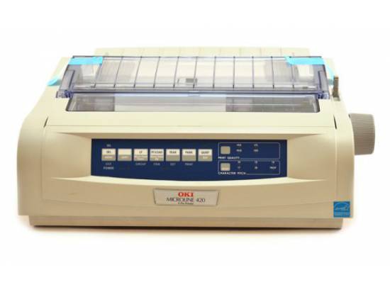 Okidata Microline 420 Parallel USB Printer - Beige (62418701) D22900A