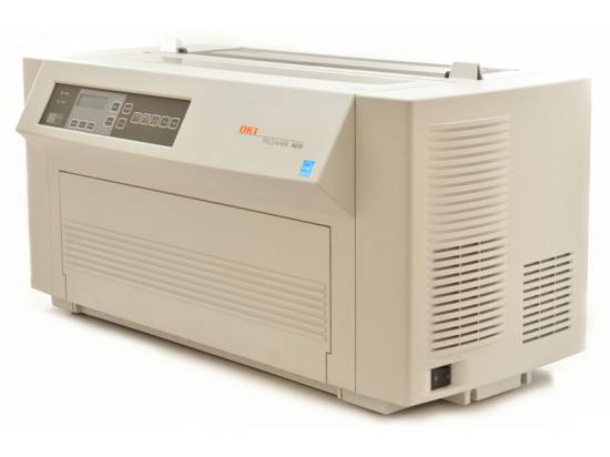 Okidata Pacemark 4410 Parallel Serial Ethernet Printer - Network Ready (61801001) - Grade A